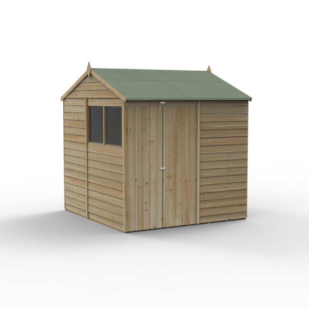 4LIFE Reverse Apex Shed 7×7 – Double Door – 2 Windows 5013053200995 2